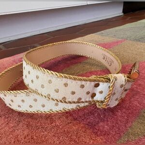 Vintage polka dot belt